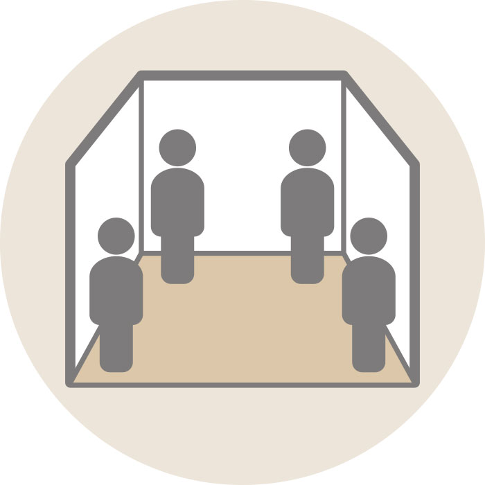 密を避けた配置